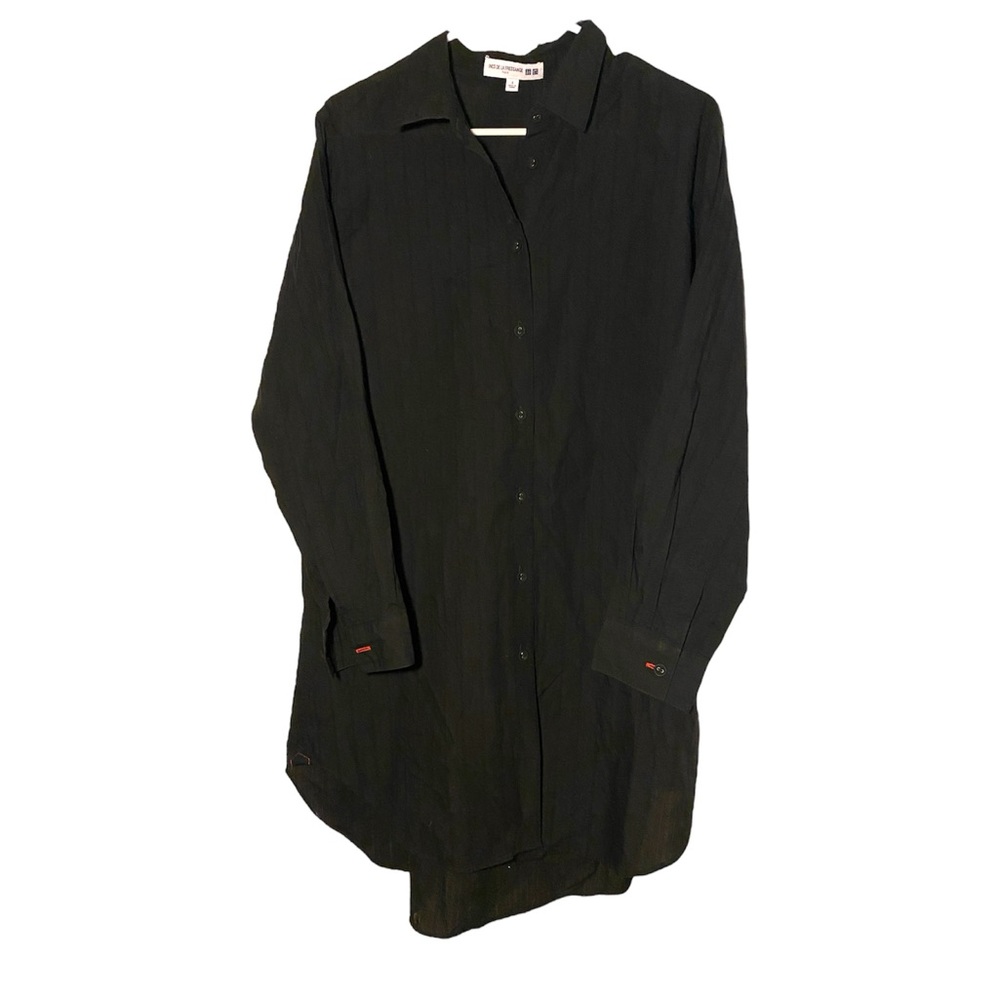 Ines De La Fressange x Uniqlo black shirt dress